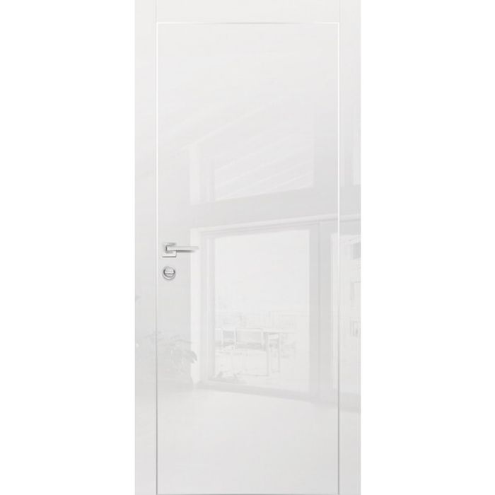 Межкомнатная дверь Graf HGX-1 Белый глянец (1900 х 600)