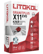Клей LITOKOL X11 EVO C1 для плитки, керамогранита и камня 25кг.