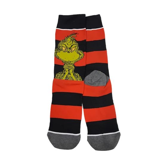 Носки Гринч против Рождества, р-р 38-44 (красно-серый)