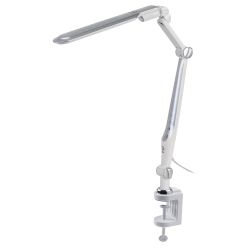 Настольный светильник ЭРА NLED-496-12W-S светодиодный на струбцине серебро | Светодиодные настольные лампы