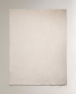 Zara Home - Меховой плед, бежевый, 140x190 см