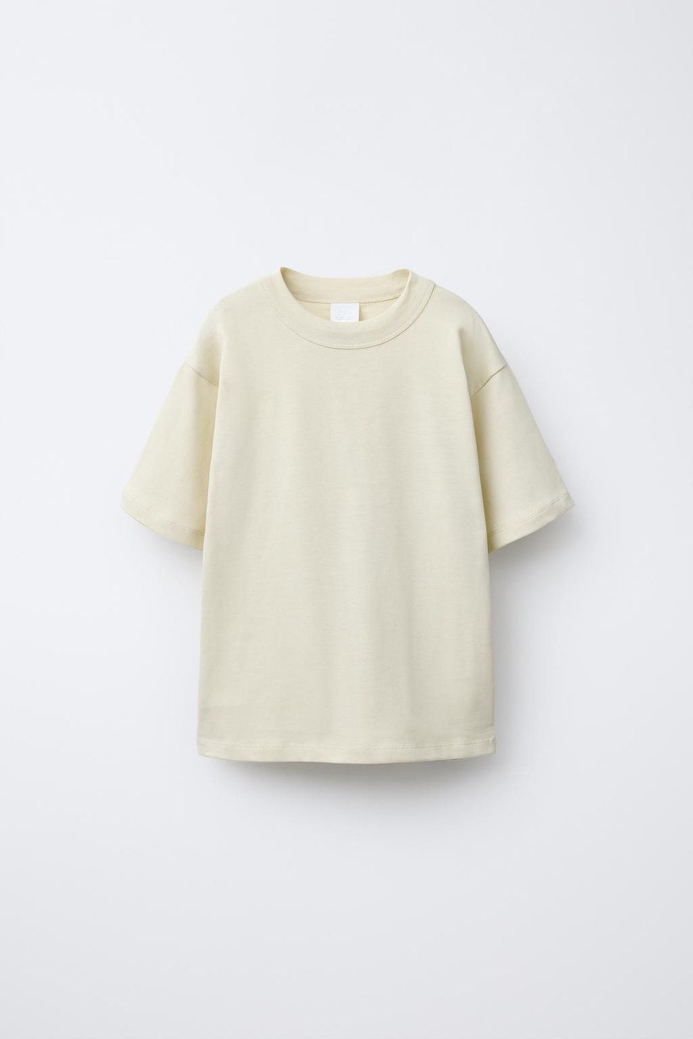 ZARA ОДНОТОННАЯ ФУТБОЛКА С НАШИВКОЙ, ЗЕЛЕНЫЙ