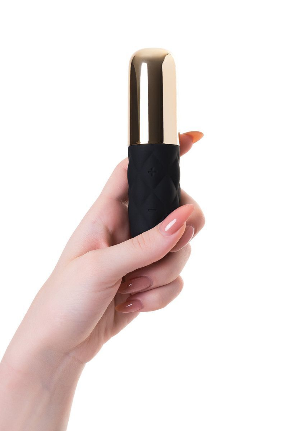 Чёрно-золотистая вибропуля Satisfyer Lovely Honey (Цвет: черный с золотистым)