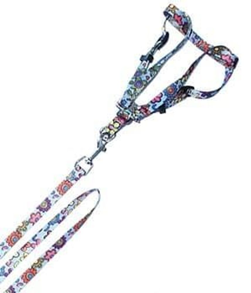 ПОВОДОК+ШЛЕЙКА НЕЙЛОН РАЗНОЦВЕТ (SH 219) 120см х 30/50см (К-Й)
