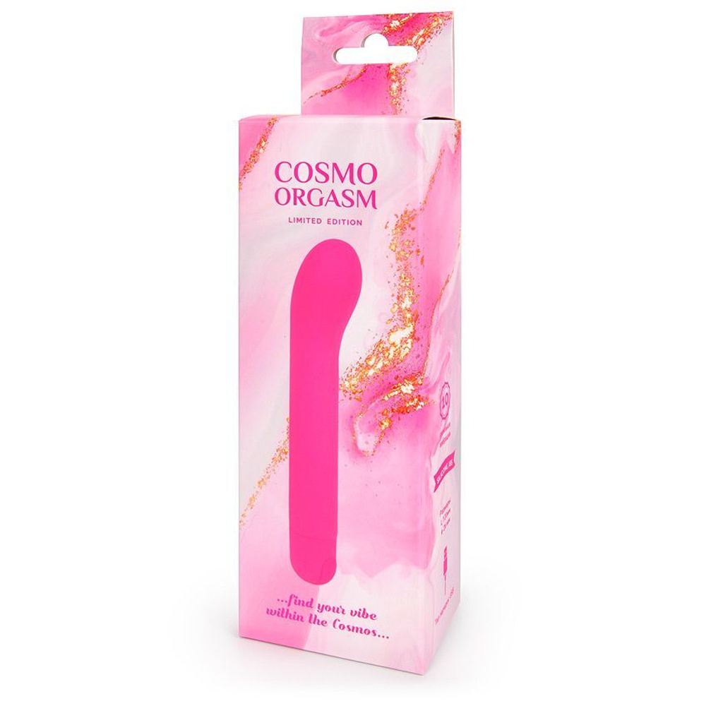 Розовый мини-вибратор с увеличенной головкой - 14 см. (Цвет: розовый)