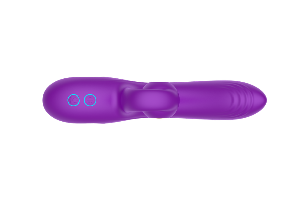 Силиконовый вибратор-кролик с функцией вращения SW3052-purple