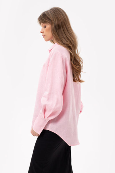 Linen shirt with wide cuffs