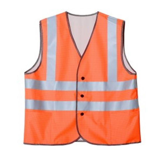 Жилет сигнальный огнестойкий "Прометей", 4 СОП (оранжевый)