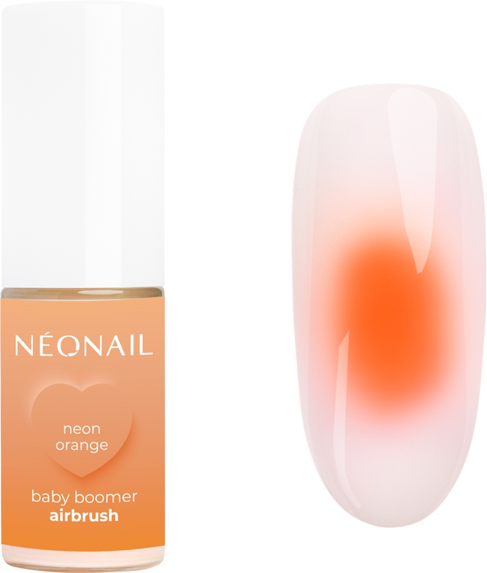 NEONAIL Baby Boomer Airbrush - Пудровое окрашивающее средство для ногтей оттенок Neon Orange, 5 g