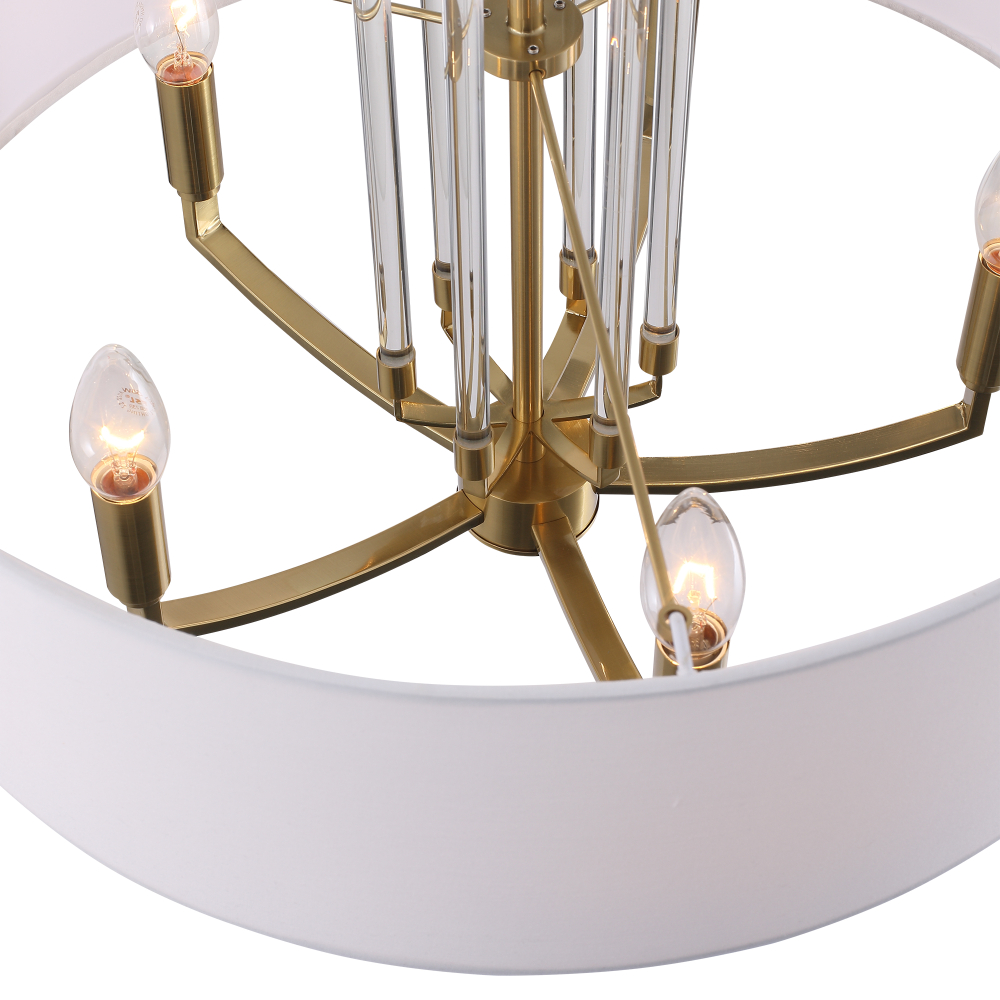 SL1403.303.05 Люстра подвесная ST-Luce Латунь/Прозрачный E27*5 40W ОПАЛ