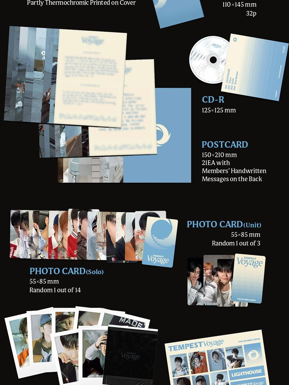 Альбом TEMPEST - TEMPEST VOYAGE 5th Mini Album RANDOM Version