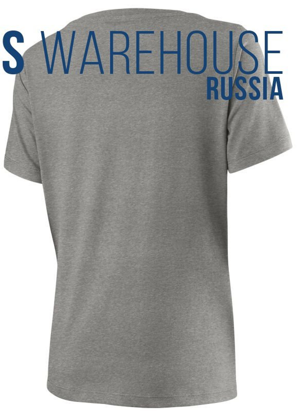 Женская футболка теннисная Wilson W Script Cotton Tee - heather grey/red