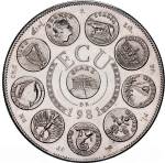 France, ECU Europa Commemorative Coin, 1981