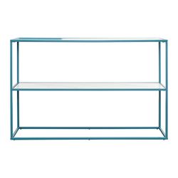 Стол консольный Mayen, 120х35х76 см, белый/бирюзовый