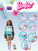 Кукла Mattel Barbie Party Pet Birthday JFG72 Брюнетка