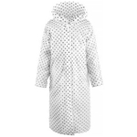 Дождевик EVA с капюшоном на кнопках, горох