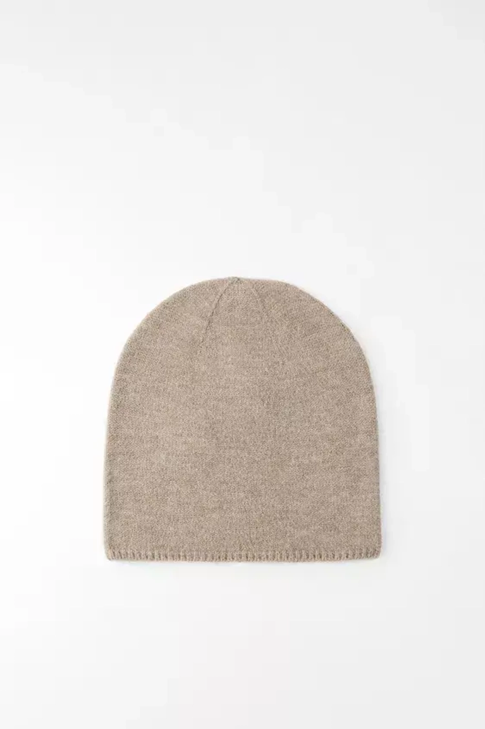 ZARA ШАПКА БИНИ ИЗ ТОНКОГО ТРИКОТАЖА, РЫЖЕВАТО-КОРИЧНЕВЫЙ