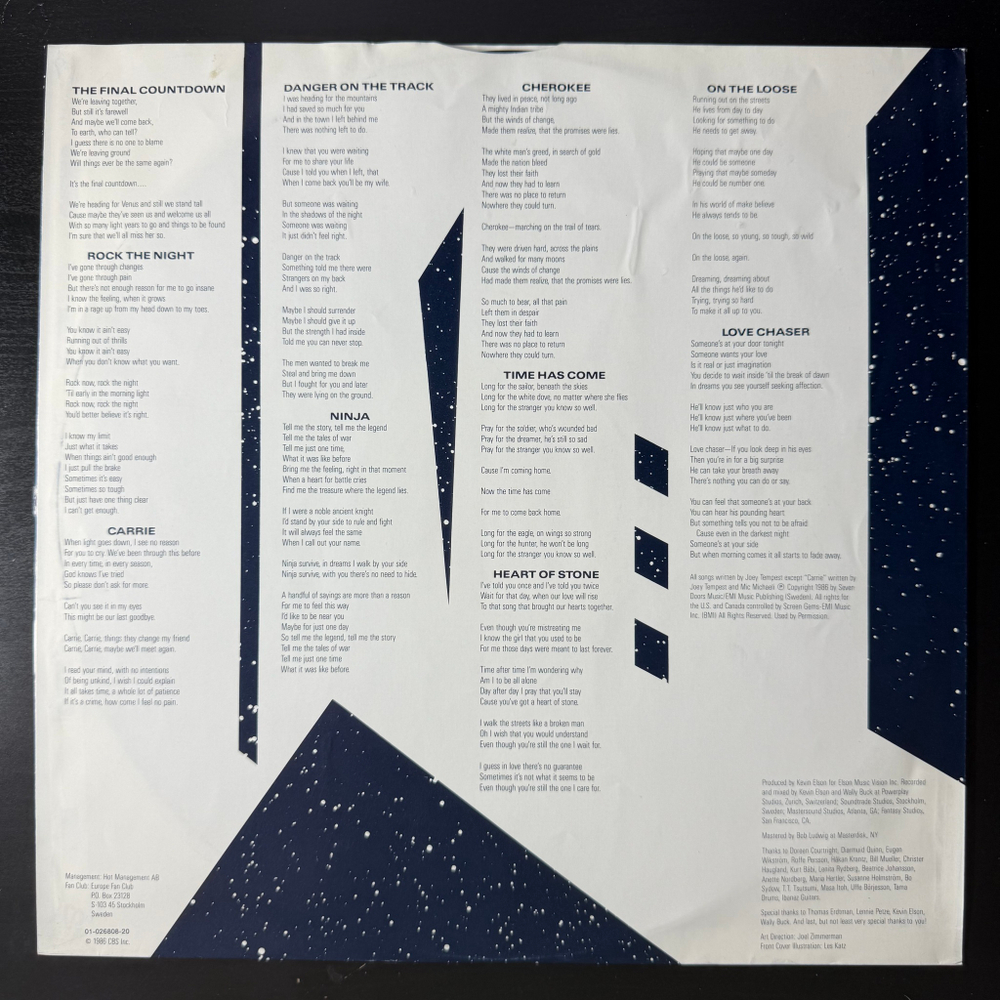 Europe - The Final Countdown (Голландия 1986г.)