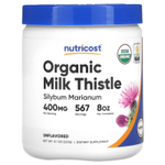 Nutricost, органический расторопша, без добавок, 400 мг, 227 г (8,1 унции)