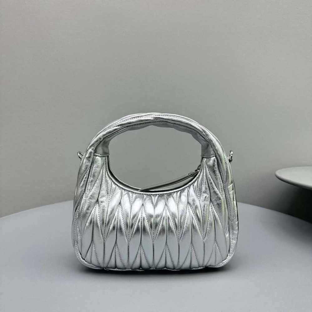 Miu Miu Wander matelassé mini hobo bag