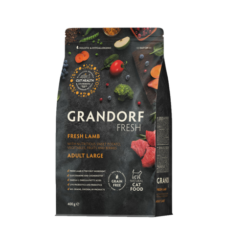 GRANDORF FRESH Lamb & Potato Large Adult - ягненок & батат для крупных кошек от 1 года