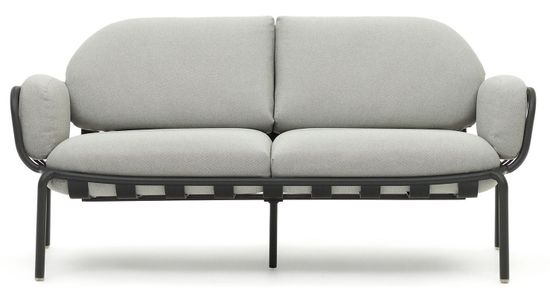Joncols уличный алюминиевый 2-местный диван серого цвета 165 см Испания 