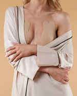 Многоразовые наклейки на соски Rabbit - 1 пара (Размер: C-D) (Цвет: телесный)