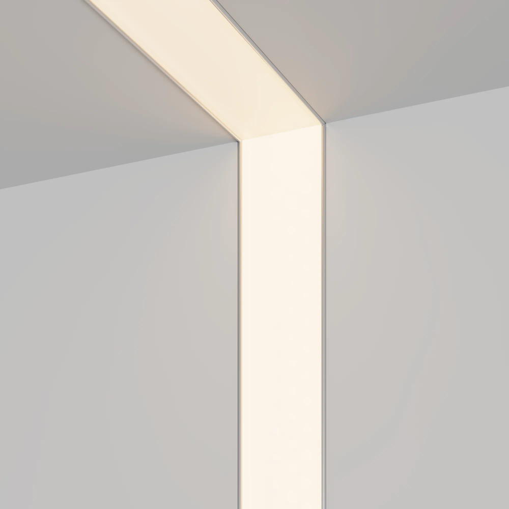 Профиль LINIA45-FANTOM-2000 ANOD (Arlight, Алюминий) 059412