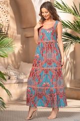 Длинное платье - сарафан Mia-Amore ATHENA АФИНА 1648