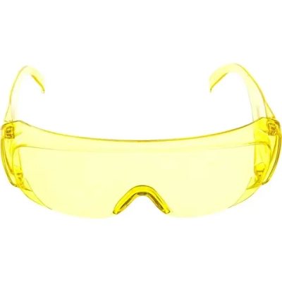 Очки защитные открытого типа желтые ударопрочные Сибртех
