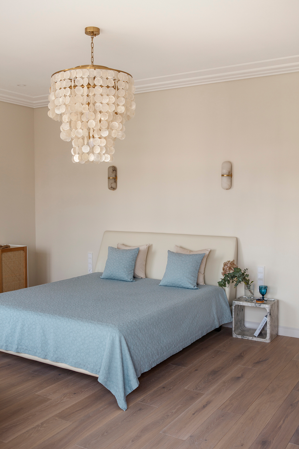 Покрывало 150x220 Luxberry Moss голубое