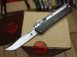 Нож Microtech 184-10 GLYKON Tanto T/E - серые вставки, клинок сатин танто