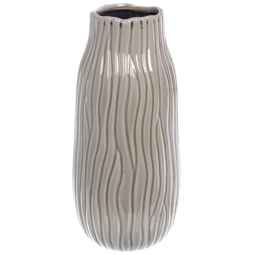 Ваза керамическая «Валенсия» 13*30см оливковая