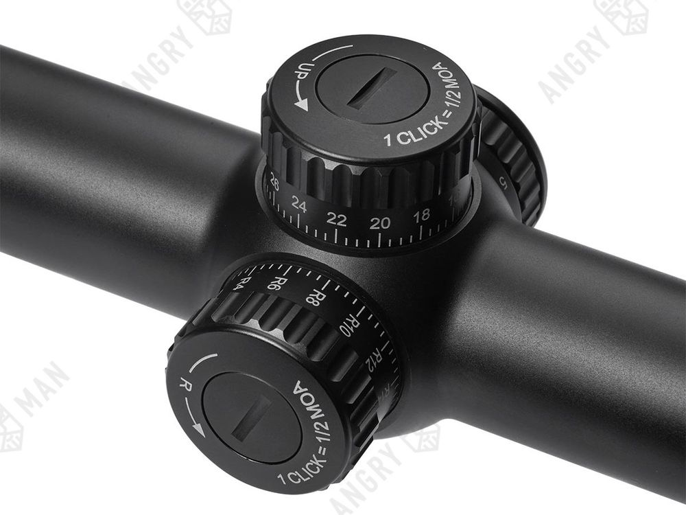 Прицел Obsidian 1-8x24, сетка X2, подсветка (точка), 30мм, 1/2 МОА, IPX7, 512г, Gaut