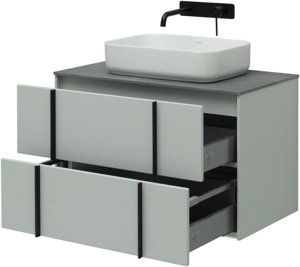 Тумба с раковиной Allen Brau Reality 1.32005.PWM 80 рapyrus white matt