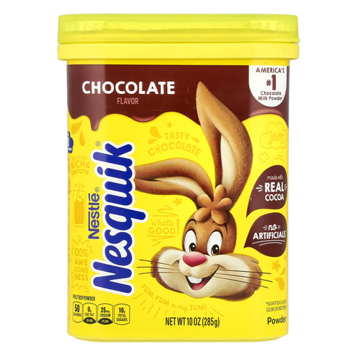 Nesquik, Nestle, порошок, шоколад, 285 г (10 унций)