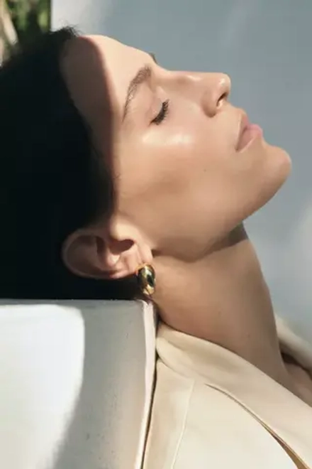 ZARA ДВОЙНЫЕ СЕРЬГИ-КАФФЫ, ЗОЛОТИСТЫЙ