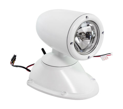 Прожектор с дистанционным управлением, белый корпус, ксенон, брелок и джойстик, модель 981