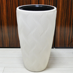 Кашпо Флэйм 42л, со вставкой 251*243мм (светло-бежевый)