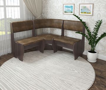 Скамья угловая мягкая compatto "Оливьер" (Дуб Термо/Кожзам Mango 12 (Bt)) -G