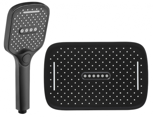 HT3020-1  Набор леек (троп.+ручная, ЧЕРНАЯ) HANSEN (40/1шт)