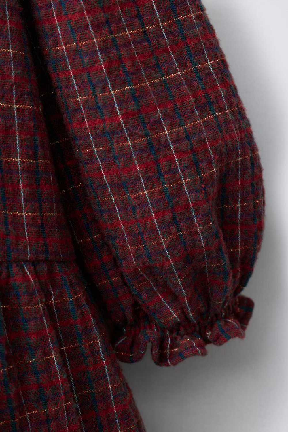 ZARA ПЛАТЬЕ В КЛЕТКУ С КРУЖЕВНЫМИ СЕРДЕЧКАМИ, КРАСНЫЙ