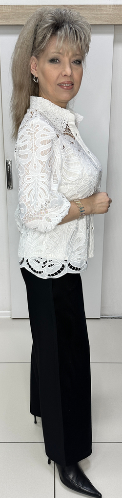 Белая ажурная, нарядная двойка