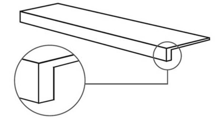 Фронтальная ступень EPOQUE 21 GTOP.CALACATTA BAMBOO ANT R