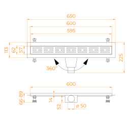 Душевой лоток Drain Leo-30B