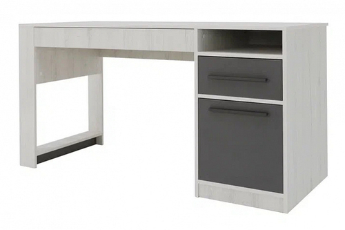 НИЛЬС-1 Стол (ФУР) (Дуб Эльза / Серый) Ивару