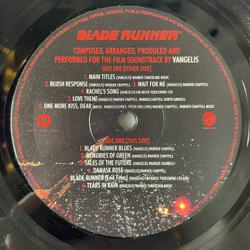 Винтажная виниловая пластинка LP Vangelis Blade Runner (EU 2015) Blush Response