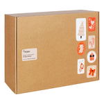 Декор новогодний trendy stripes из джута и гофрированного картона из коллекции new year essential, 39 см