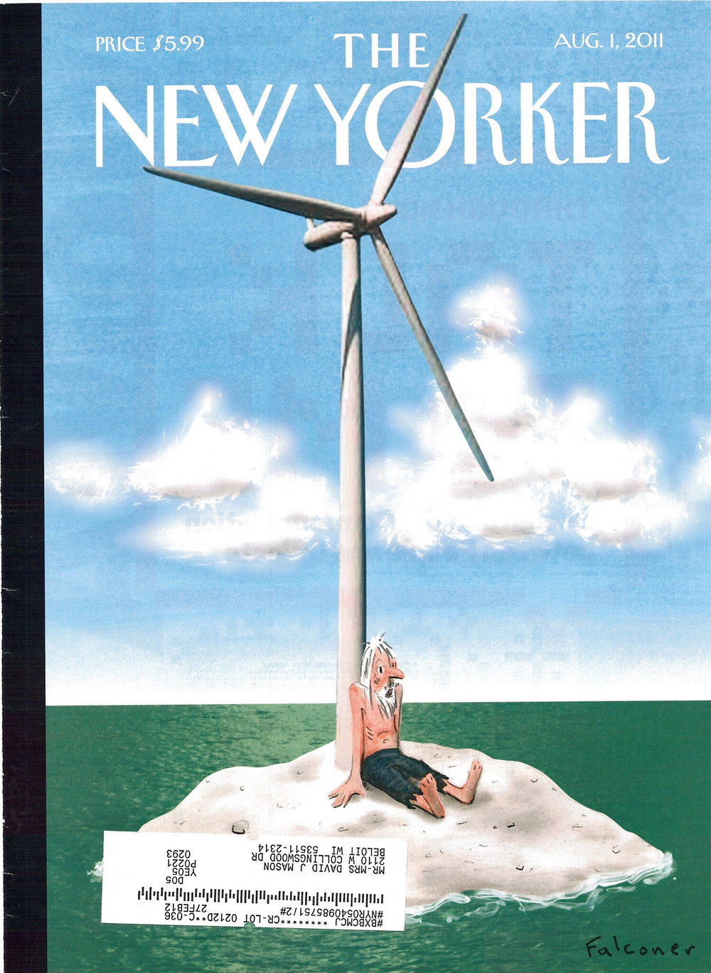 Журнал The New Yorker 01-08-2011, обложка