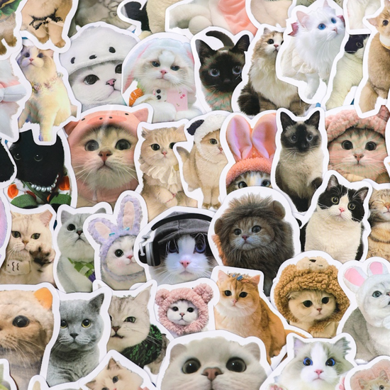 Наклейки для стикер бомбинга Cats (60 шт.)